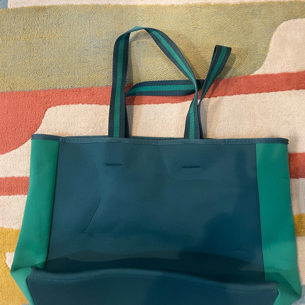 Summersalt Stylish Teal and Green Tote/beach bag (water resistant)